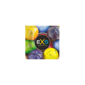 Préservatifs x2 lubrifiés en latex goût bubble gum 54mm 